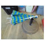 Patio Umbrella Base & Umbrella