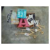 Assorted Letters & Wall Decor
