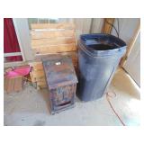 Potato Bin (Missing Drawer), Trash Can, &