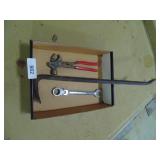Crow Bar, Plier-Hammer Combo, 3/4" Ratchet Wrench