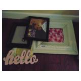 Frames & Hello Wall Decor