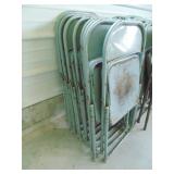 (8) Metal Folding Chairs