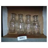 (4) Milk Jars