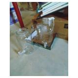 Glass Drink Dispensers (1-Missing Lid) &