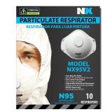 (5) Cases NIOSH Apr. N95 Valved Respirator -12/cs