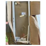 34x85 White Glass Door