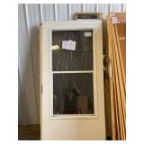 35x79 Larson White Screen Opener Door