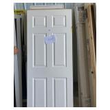 32" White Hollow Interior Door 6 Panel