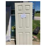 28in Hollow 6 Panel White Int Door
