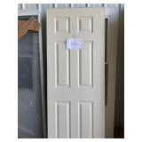 28in Hollow 6 Panel White Int Door