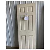 28in Hollow 6 Panel White Int Door