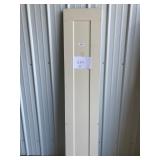 16 White 1 Panel Closet Door