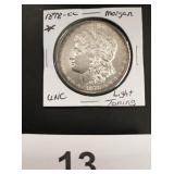 Morgan Silver Dollar - 1878-CC - unc -