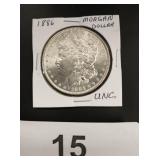 Morgan Silver Dollar - 1886 - unc