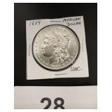 Morgan Silver Dollar - 1889 - unc