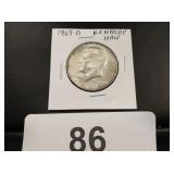 Kennedy Half Dollar - 1969-D