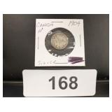 Canada Dime - 1904 - Silver