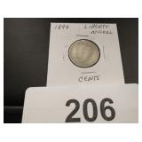 Liberty Nickel - 1894 - cents
