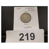 Liberty Nickel - 1898 - cents