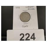 Liberty Nickel - 1898 - cents