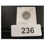 Jefferson Nickel - 1949-S -over S
