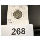 Jefferson Nickel - 1942-P - 35% Silver