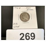 Jefferson Nickel - 1942-D - 35% Silver