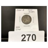 Jefferson Nickel - 1944-P - 35% Silver