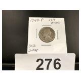 Jefferson Nickel - 1944-P - 35% Silver