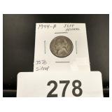 Jefferson Nickel - 1944-P - 35% Silver