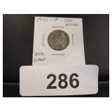 Jefferson Nickel - 1945-P - 35% Silver
