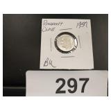 Roosevelt Dime - 1957 - bu
