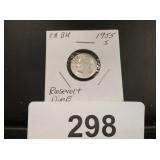 Roosevelt Dime - 1955-S -ch bu