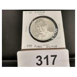 Hale Irwin - 1 oz. silver - .999 fine silver