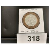 Ballys Token - .999 fine silver