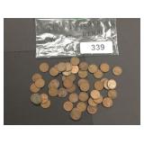 Lincoln Wheat Pennies - (50)