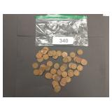 Lincoln Wheat Pennies - (50)