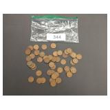 Lincoln Wheat Pennies - (50)