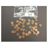 Lincoln Wheat Pennies - (50)