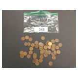 Lincoln Wheat Pennies - (50)