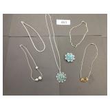 Assorted Necklaces & Brooch