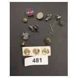 Assorted Pins & Tie Clips