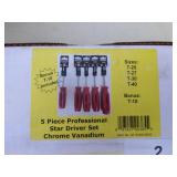 Powerbuilt 5pc Professional Wrench Star Driver