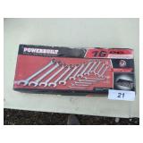 Powerbuilt 16pc Metric Combination Wrench Set