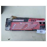 Powerbuilt 10 Piece Metric Combination Wrench Set