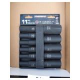 Powerbuilt 11 Piece Metric 1/2 inch Sockets