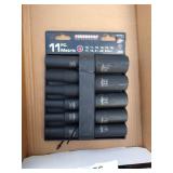 Power Tools 11 Piece Metric 1/2 inch Sockets