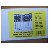 Powerbuilt 7 pc Flare Nut Wrench Set
