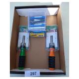 (2) 6 in 1 Screwdriver and Mini LED Flashlights