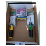 (2) 6 in 1 Screwdriver and Mini LED Flashlights